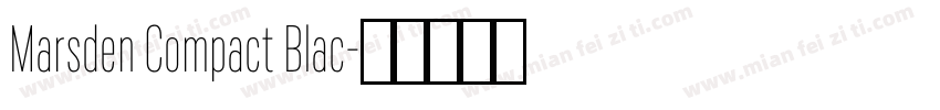Marsden Compact Blac字体转换